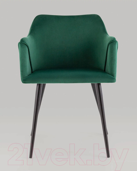 Изображение товара Стул Stool Group Джоэл с подлокотниками / vd-joel-b19 (велюр зеленый)