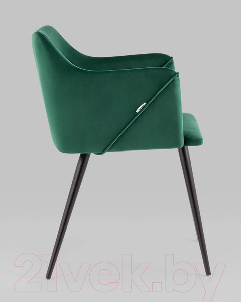 Изображение товара Стул Stool Group Джоэл с подлокотниками / vd-joel-b19 (велюр зеленый)