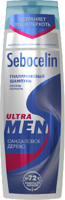 Изображение товара Шампунь для волос Librederm Sebocelin Men Сандаловое дерево Против перхоти Гиалуроновый (400мл)