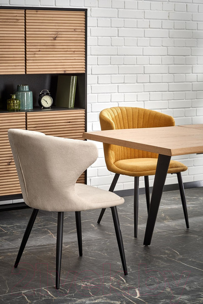 Изображение товара Обеденный стол Halmar Dickson 2 150-210x90x75 (натуральный/черный)