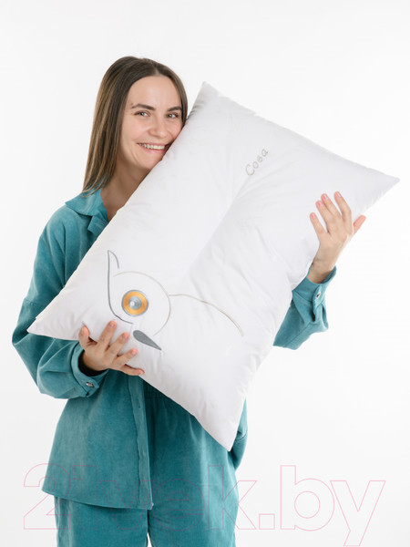 Изображение товара Подушка для сна Familytex ПСС В С вышивкой Сова (50x70)