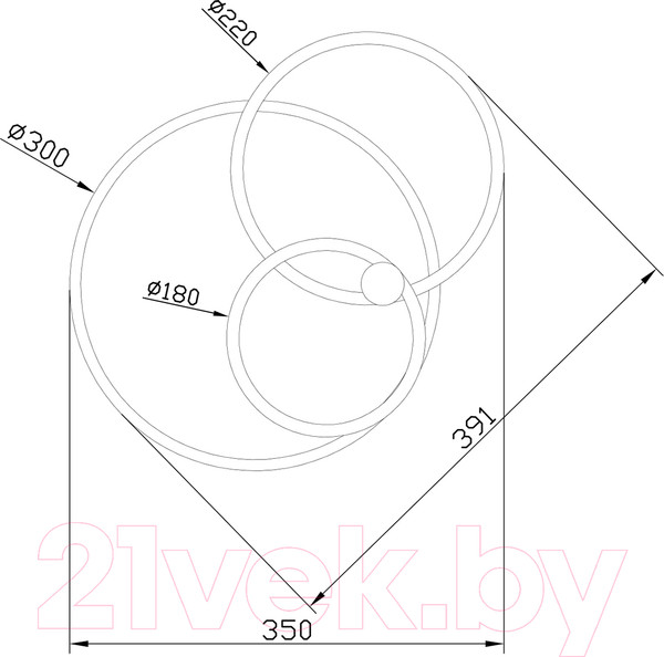 Изображение товара Потолочный светильник ESCADA 10213/2LED BL (хром/золото)