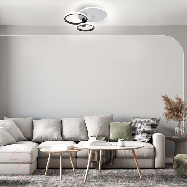 Изображение товара Потолочный светильник ESCADA 10213/2LED BL (белый/черный)