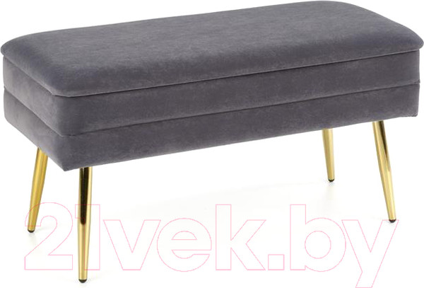 Изображение товара Банкетка Halmar Velva (серый/золото)