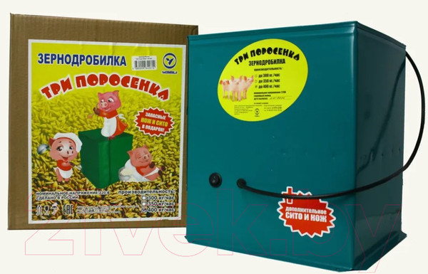 Изображение товара Измельчитель зерна электрический УЗБИ Три поросенка (400кг/ч)