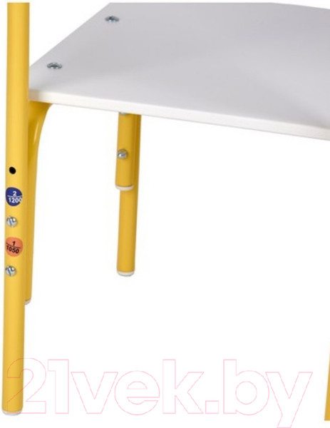 Изображение товара Стул детский Фея Мой малыш / 0002742.29 (белый/желтый)
