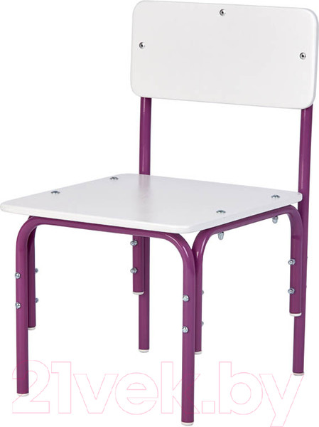 Изображение товара Стул детский Фея Мой малыш / 0002742.30 (белый/фиолетовый)