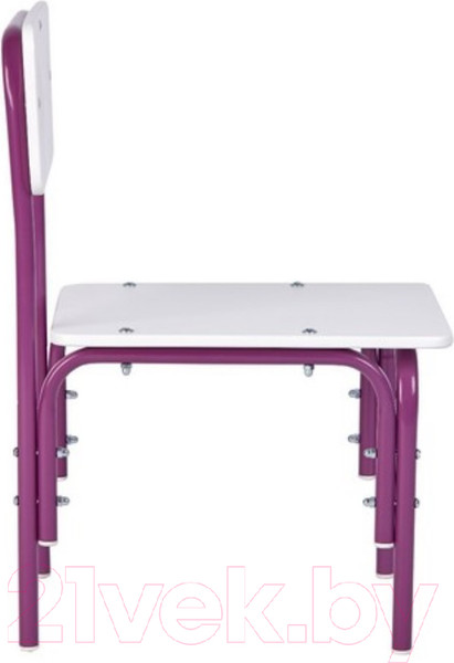 Изображение товара Стул детский Фея Мой малыш / 0002742.30 (белый/фиолетовый)