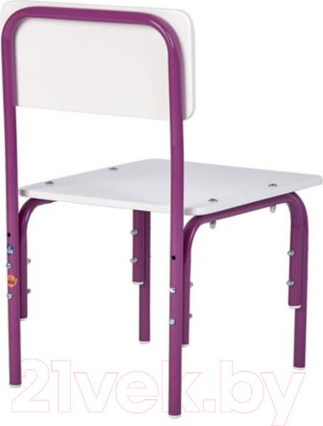 Изображение товара Стул детский Фея Мой малыш / 0002742.30 (белый/фиолетовый)