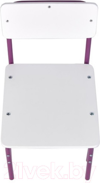 Изображение товара Стул детский Фея Мой малыш / 0002742.30 (белый/фиолетовый)