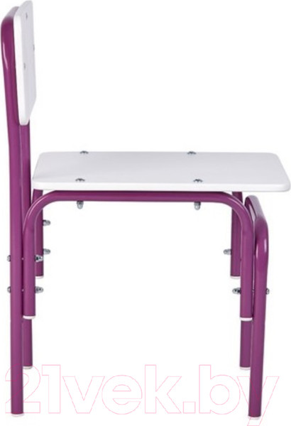 Изображение товара Стул детский Фея Мой малыш / 0002742.30 (белый/фиолетовый)