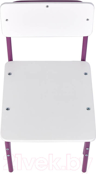 Изображение товара Стул детский Фея Мой малыш / 0002744.30 (белый/фиолетовый)