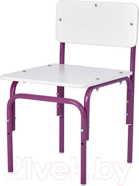 Изображение товара Стул детский Фея Мой малыш / 0002744.30 (белый/фиолетовый)