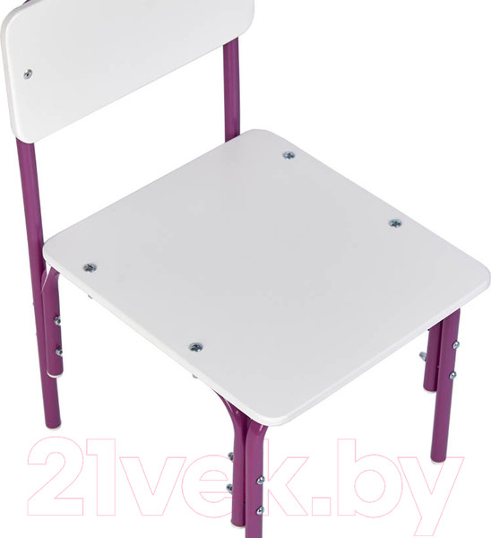 Изображение товара Стул детский Фея Мой малыш / 0002744.30 (белый/фиолетовый)