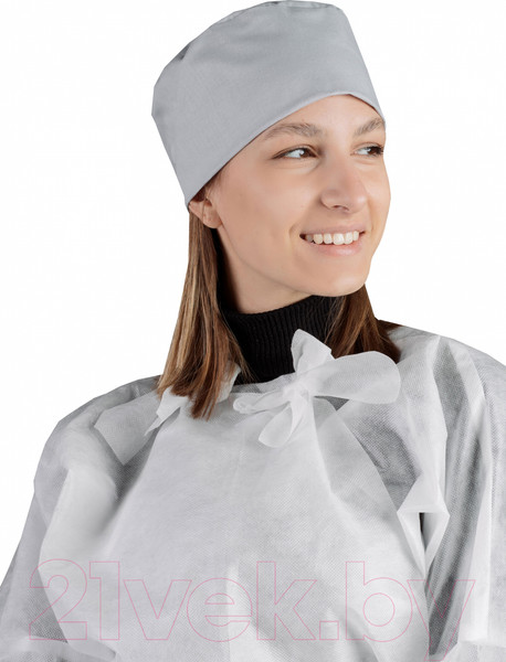 Изображение товара Набор шапочек рабочих Sled Хлопок (One Size, серый, 3шт)