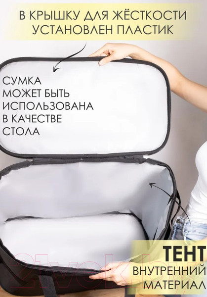Изображение товара Термосумка Sled One Size 63x34x45 (96л, черный)