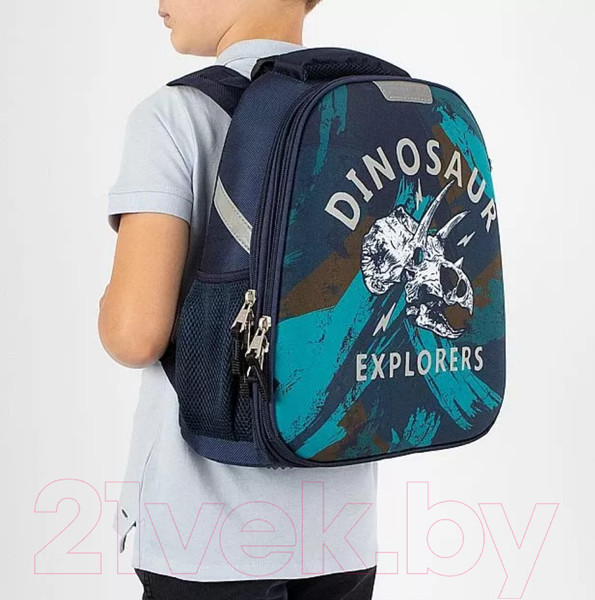 Изображение товара Школьный рюкзак Ecotope Kids Динозавр 057-540-145-CLR (синий)