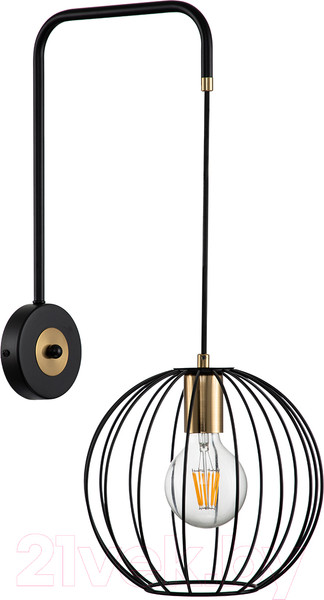 Изображение товара Бра ESCADA 10176/1A (черный/латунь)