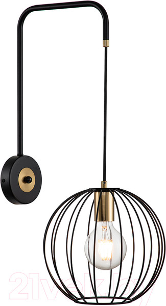 Изображение товара Бра ESCADA 10176/1A (черный/латунь)