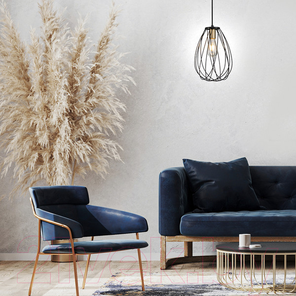 Изображение товара Потолочный светильник ESCADA 10180/1S (черный/латунь)