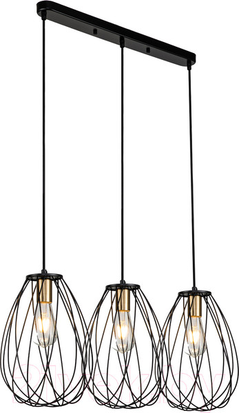 Изображение товара Потолочный светильник ESCADA 10180/3S (черный/латунь)