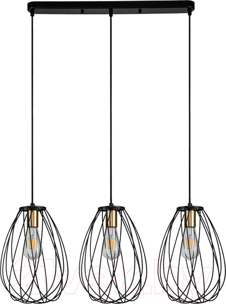 Изображение товара Потолочный светильник ESCADA 10180/3S (черный/латунь)