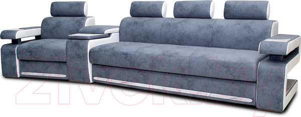 Изображение товара Диван угловой Петрамебель Марсель люкс модульный правый (светло-серый/светло-серый глори 23)