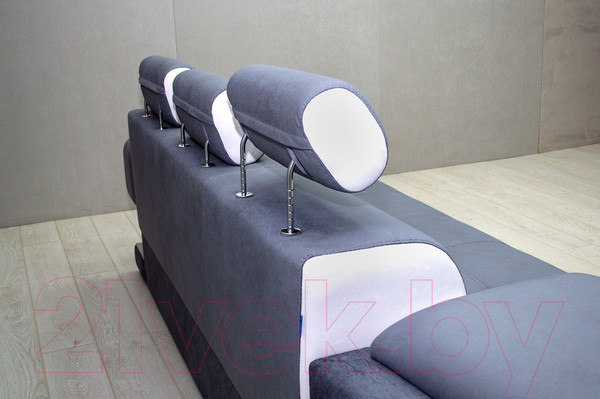 Изображение товара Диван угловой Петрамебель Марсель люкс модульный правый (светло-серый/светло-серый глори 23)