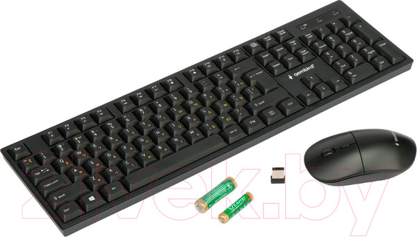 Изображение товара Комплект клавиатура и мышь Gembird KBS-6000 (черный)