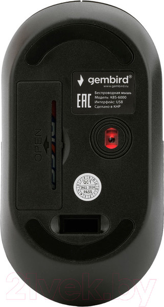 Изображение товара Комплект клавиатура и мышь Gembird KBS-6000 (черный)