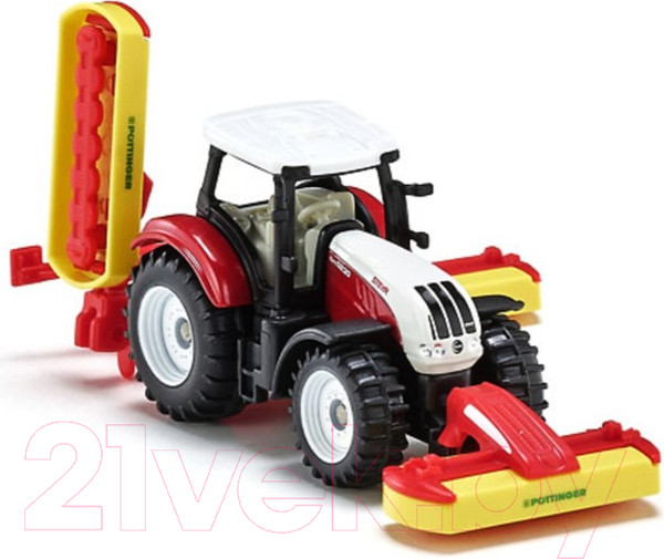 Изображение товара Трактор игрушечный Siku Steyr с газонокосилкой Poettinger / 1672