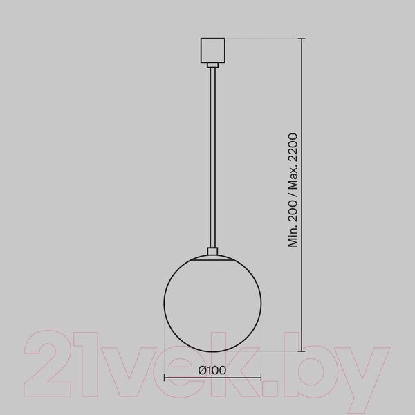 Изображение товара Потолочный светильник Maytoni Luna P039PL-5W4K-10-B