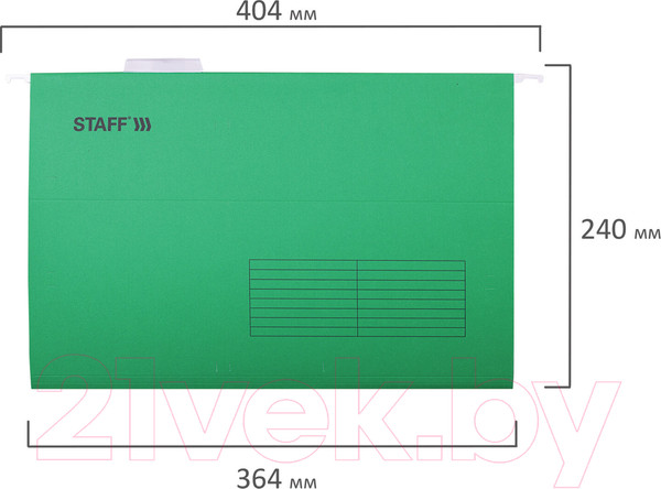 Изображение товара Набор папок Staff Foolscap / 270934 (10шт, зеленый)