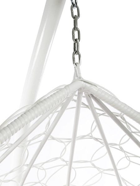 Изображение товара Кресло подвесное M-Group XL / 11120105 (белый ротанг/коричневая подушка)