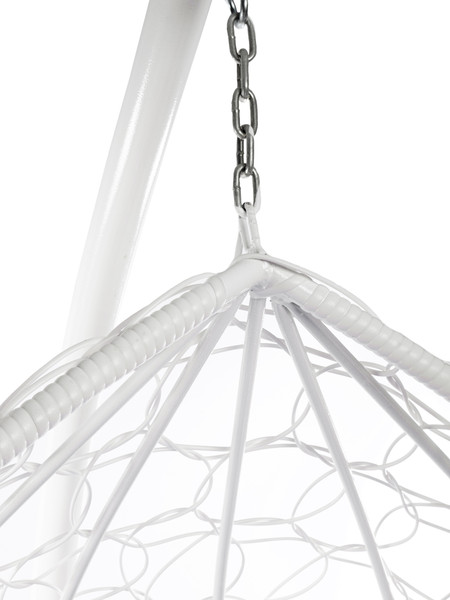 Изображение товара Кресло подвесное M-Group XL / 11120109 (белый ротанг/серая подушка)