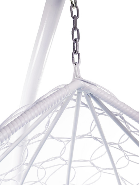 Изображение товара Кресло подвесное M-Group XL / 11120110 (белый ротанг/синяя подушка)