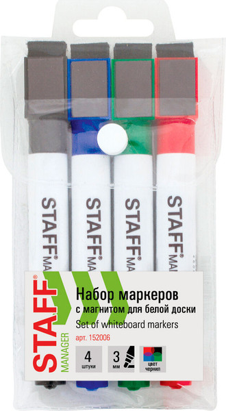 Изображение товара Набор маркеров Staff Manager Wbm-002 / 152006 (4цв)