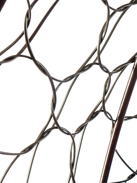 Изображение товара Кресло подвесное M-Group XL / 11120202 (коричневый ротанг/бордовая подушка)