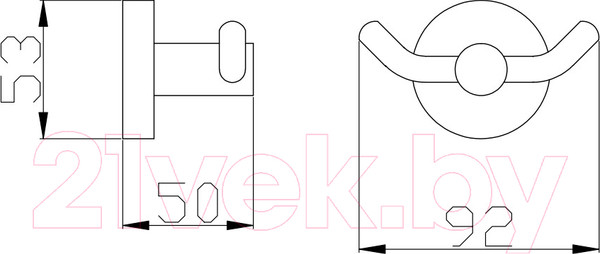 Изображение товара Крючок для ванной Slezak RAV Colorado COA0102Z