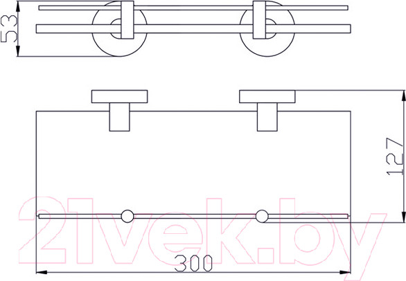 Изображение товара Полка для ванной Slezak RAV Colorado COA0900-30Z