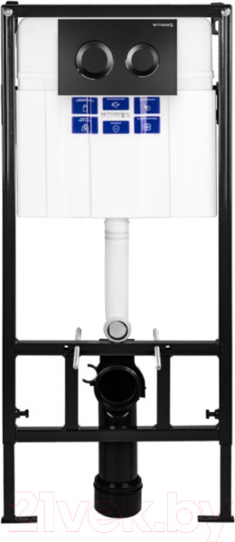 Изображение товара Инсталляция для унитаза Bettoserb Sava Fix Slim / SET40006467 (с кнопкой смыва)