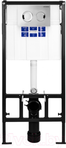 Изображение товара Инсталляция для унитаза Bettoserb Sava Fix Slim / SET40006469 (с кнопкой смыва)