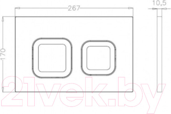 Изображение товара Инсталляция для унитаза Bettoserb Sava Fix Slim / SET40006473 (с кнопкой смыва)