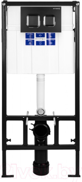 Изображение товара Инсталляция для унитаза Bettoserb Sava Fix Slim / SET40006471 (с кнопкой смыва)