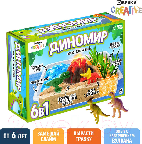 Изображение товара Набор для опытов Эврики Диномир / 6946416