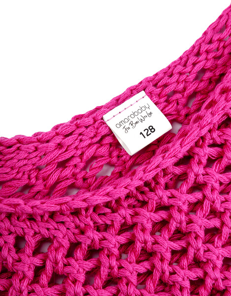 Изображение товара Джемпер детский Amarobaby Knit Trend / AB-OD21-KNITT2602/06-128 (розовый, р.128)