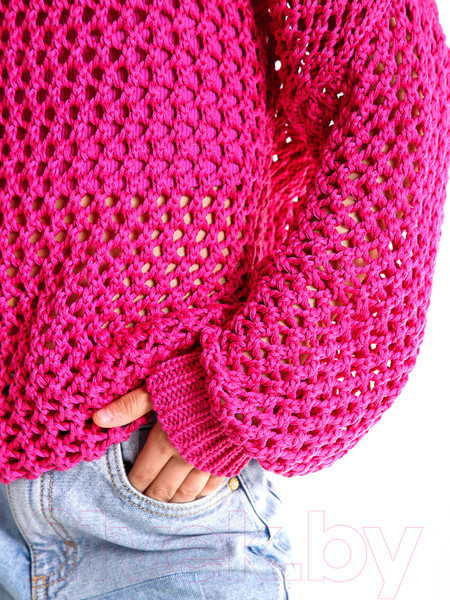 Изображение товара Джемпер детский Amarobaby Knit Trend / AB-OD21-KNITT2602/06-128 (розовый, р.128)