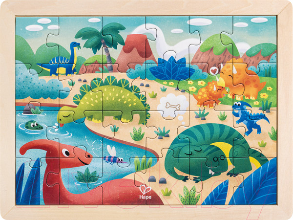 Изображение товара Развивающая игра Hape Динозавры 2 в 1 / E1641_HP
