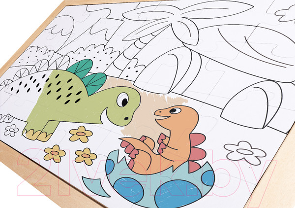 Изображение товара Развивающая игра Hape Динозавры 2 в 1 / E1641_HP