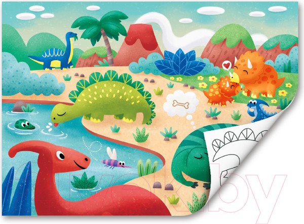 Изображение товара Развивающая игра Hape Динозавры 2 в 1 / E1641_HP